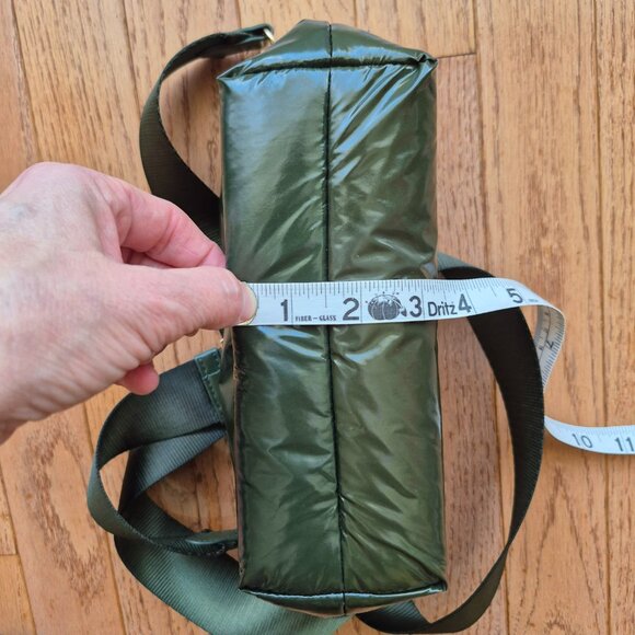 A New Day SOPHIE Olive Green Recycled Nylon Detachable Crossbody Strap Purse - Picture 15 of 16